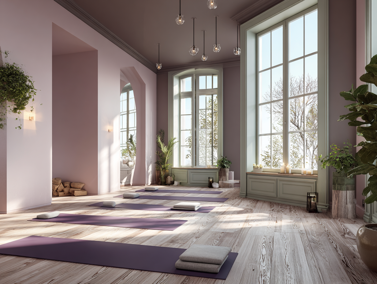 Йога-студія з природним освітленням